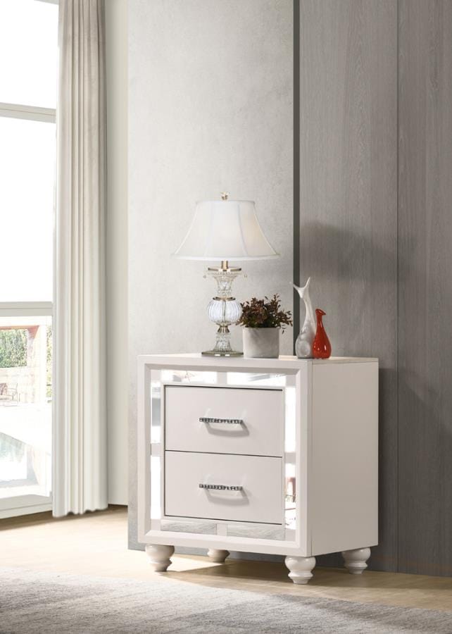 Whitaker 2-drawer Nightstand White