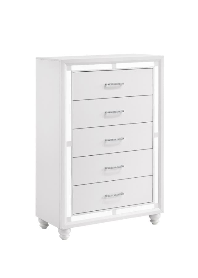 Whitaker 5-drawer Chest White