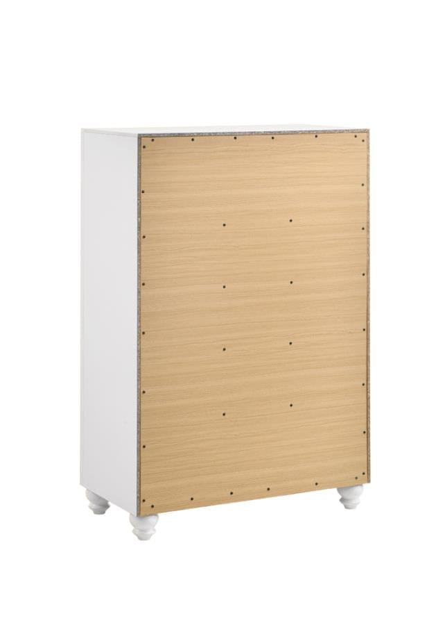 Whitaker 5-drawer Chest White