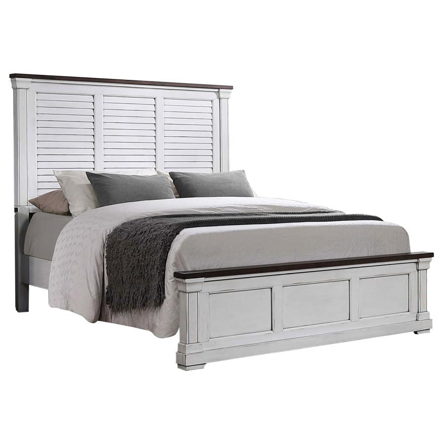 Hillcrest California King Panel Bed White