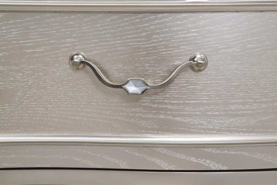 Evangeline 6-Drawer Chest Silver Oak