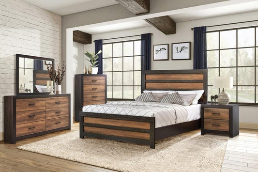 Dewcrest 4-piece Queen Panel Bedroom Set Caramel and Licorice