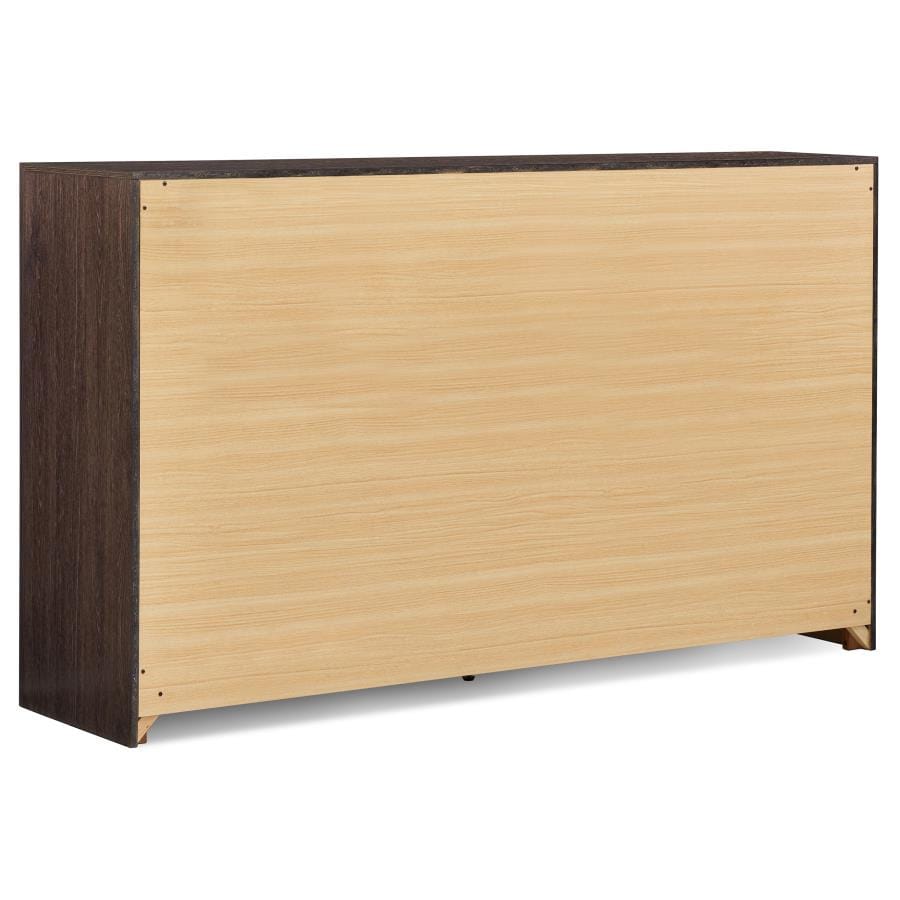 Dewcrest 6-drawer Dresser Caramel and Licorice