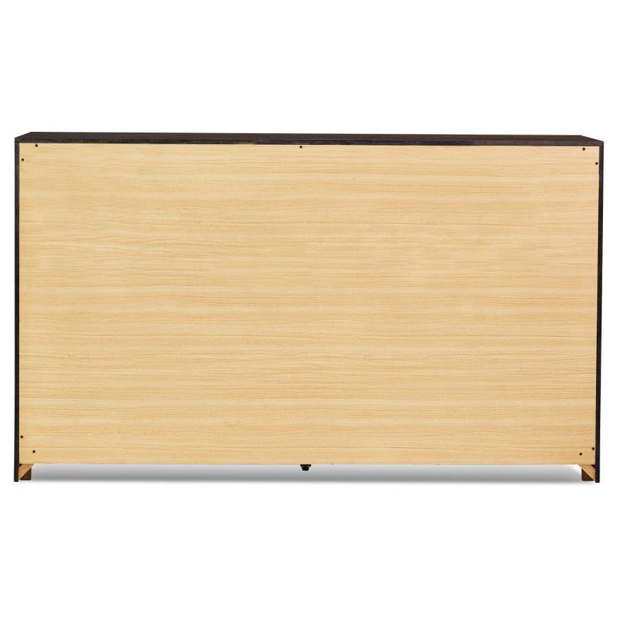 Dewcrest 6-drawer Dresser Caramel and Licorice