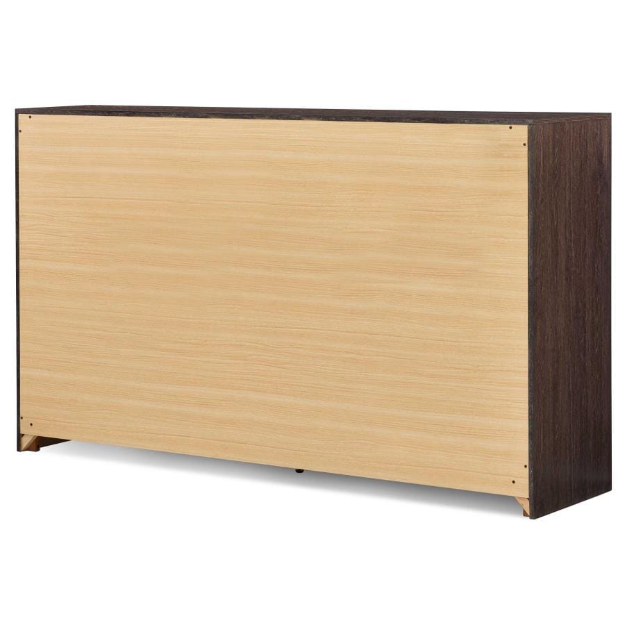 Dewcrest 6-drawer Dresser Caramel and Licorice