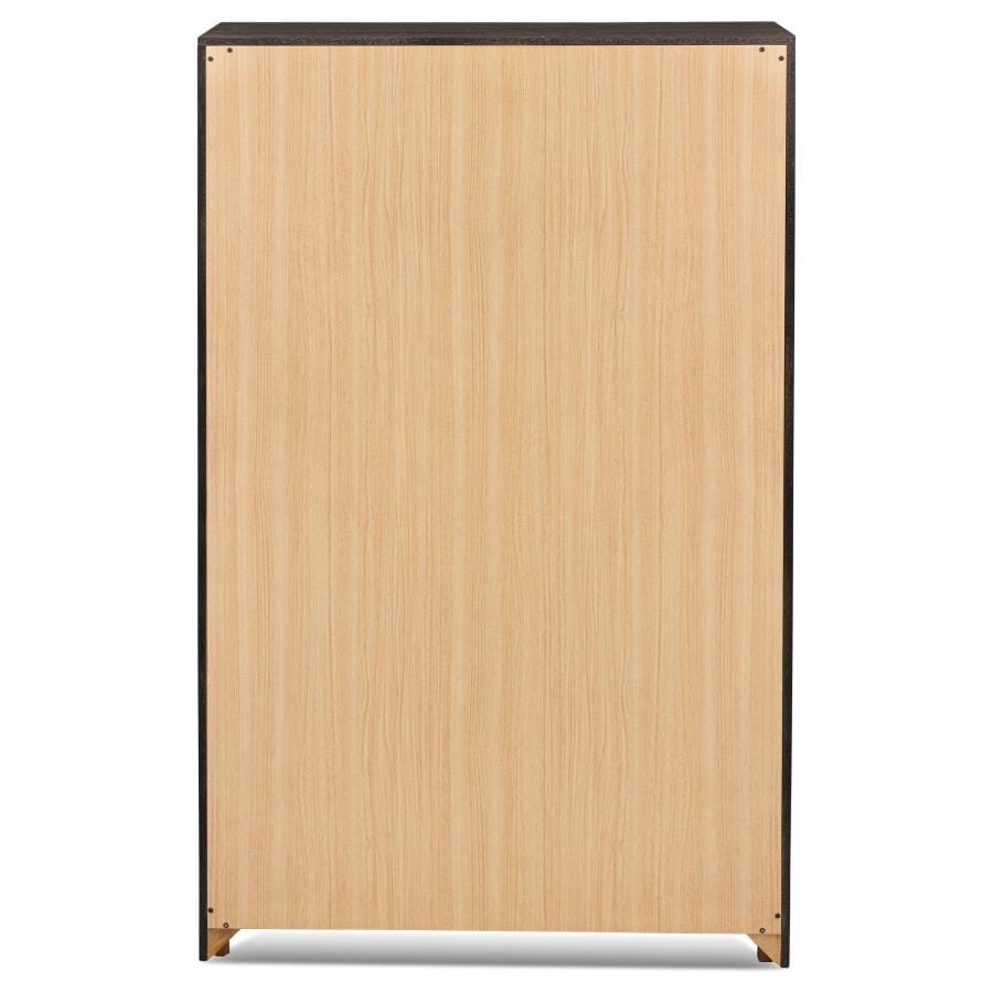 Dewcrest 5-drawer Chest Caramel and Licorice