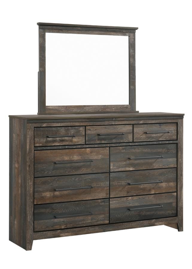 Ridgedale Dresser Mirror Weathered Dark Brown