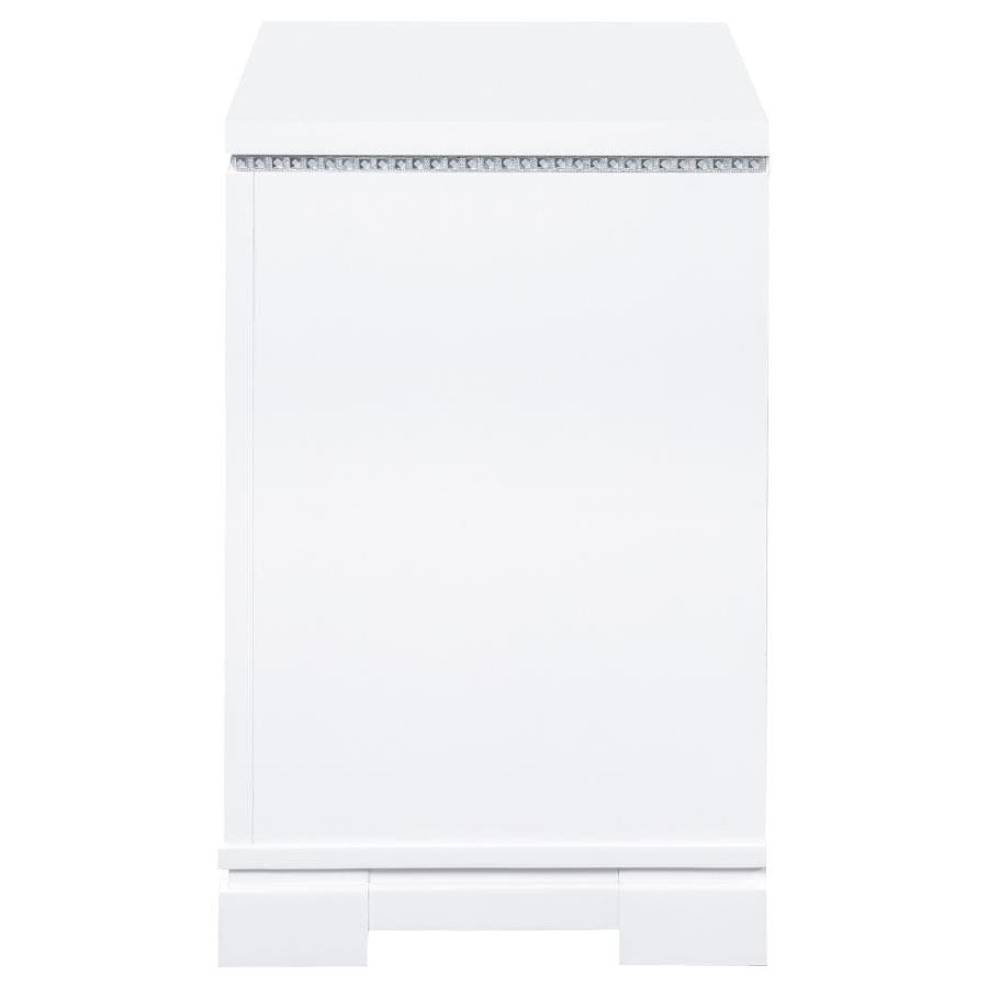 Eleanor Rectangular 2-drawer Nightstand White