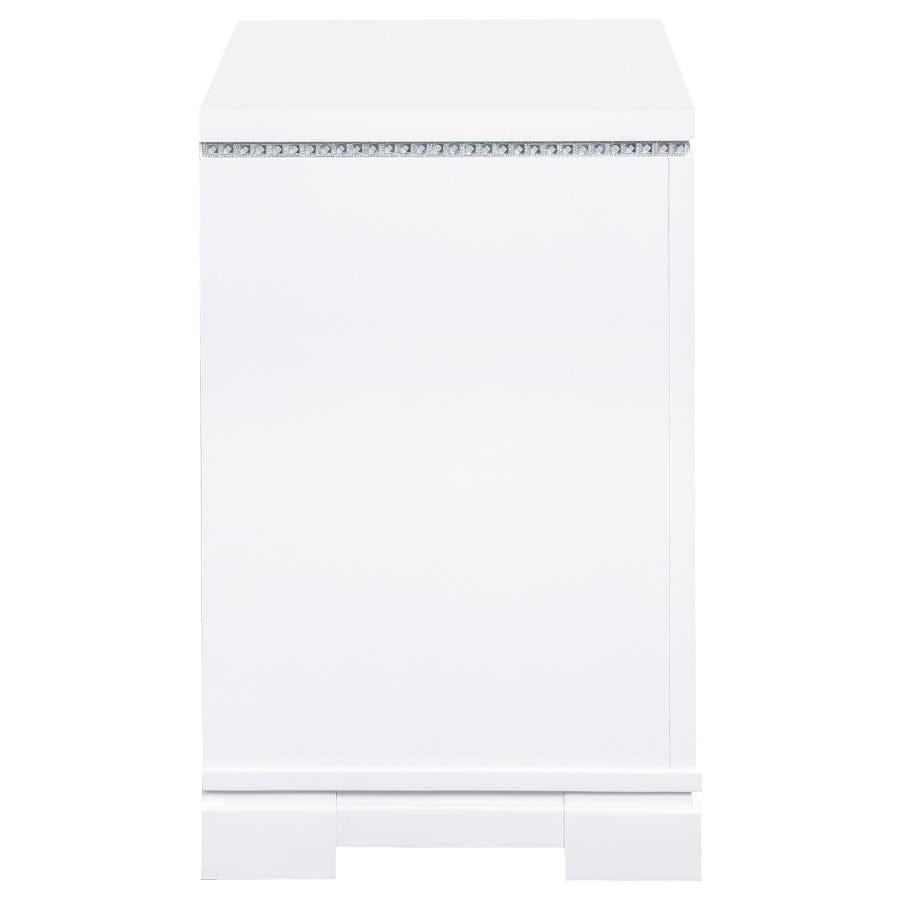 Eleanor Rectangular 2-drawer Nightstand White
