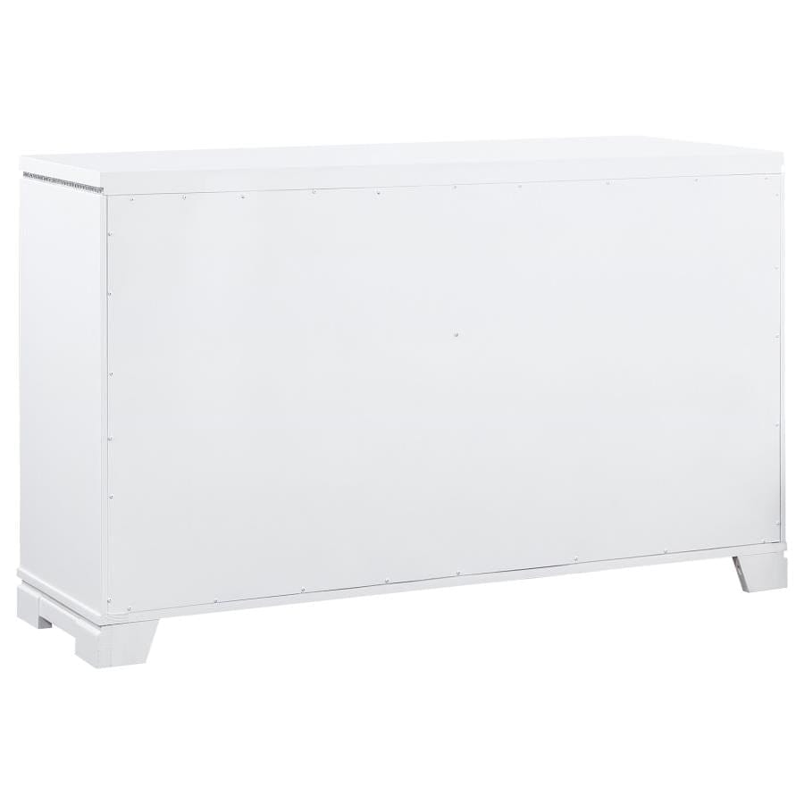 Eleanor Rectangular 6-drawer Dresser White