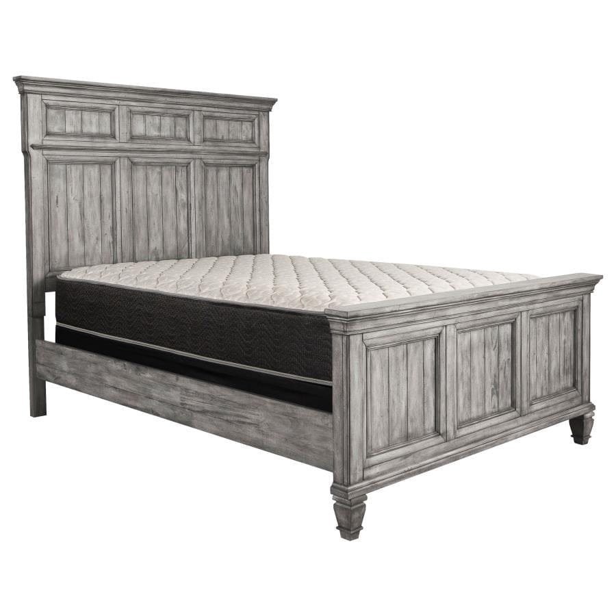 Avenue Eastern King Panel Bed Grey