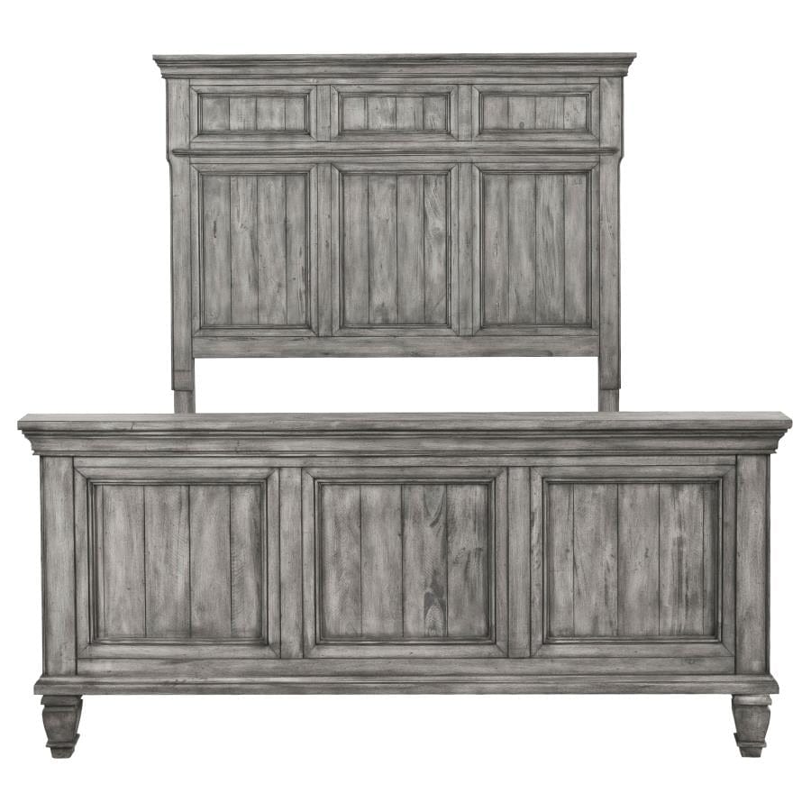 Avenue Eastern King Panel Bed Grey