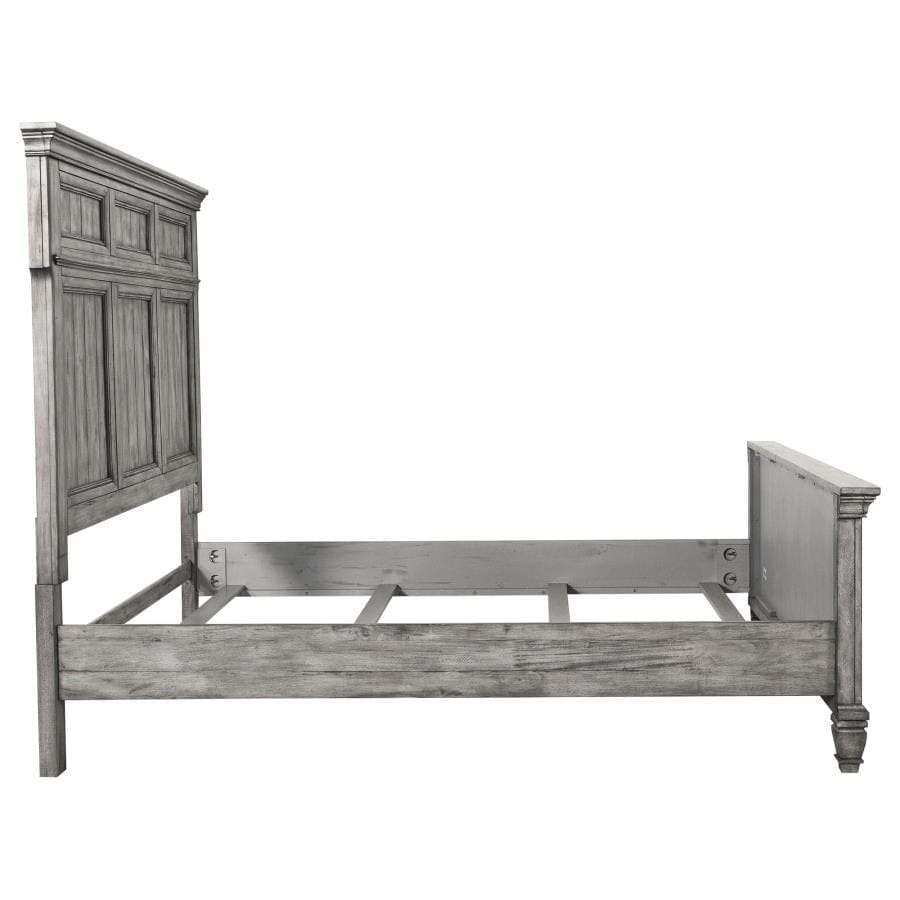 Avenue Eastern King Panel Bed Grey