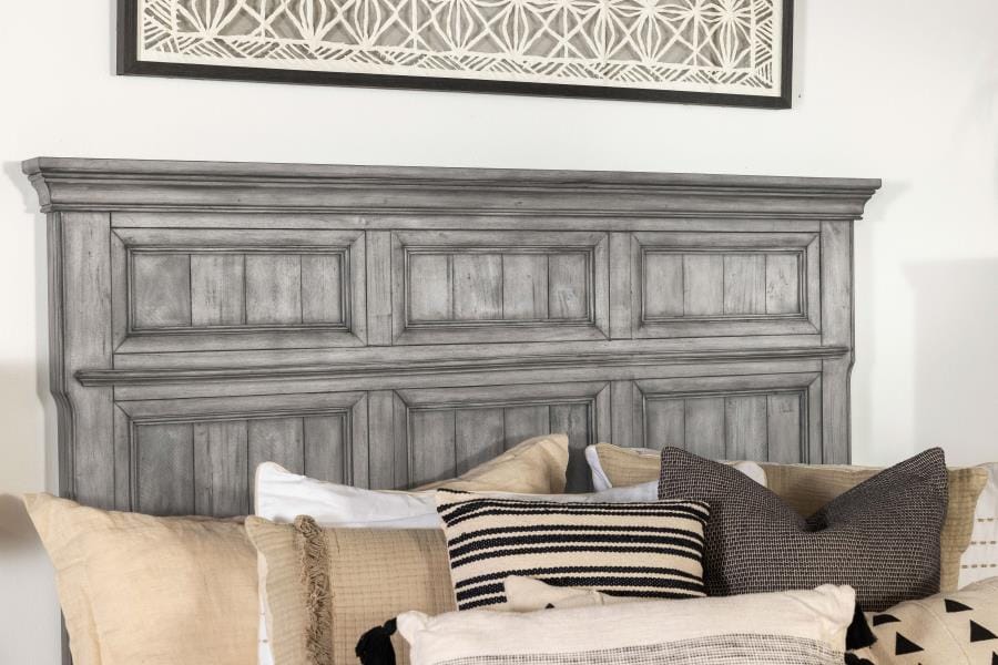 Avenue Eastern King Panel Bed Grey