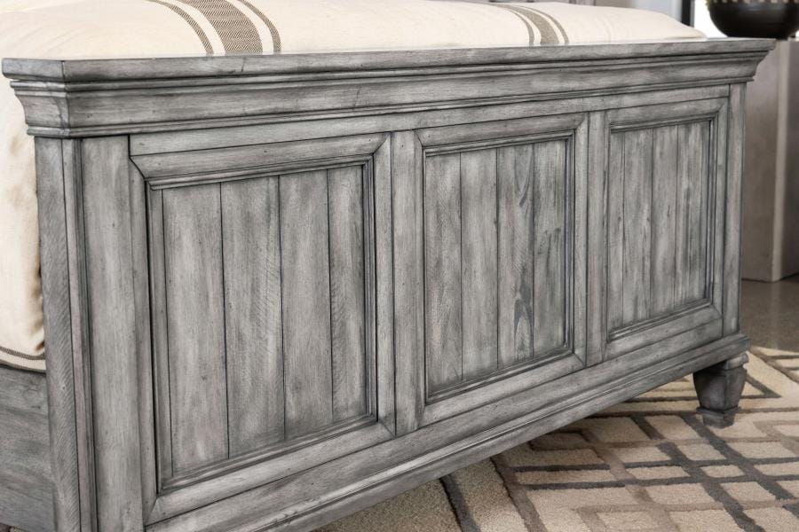 Avenue Eastern King Panel Bed Grey