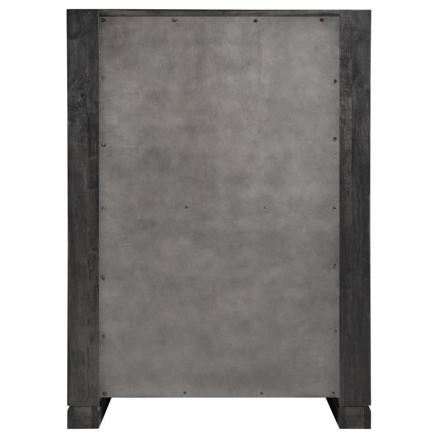 Lorenzo 5-drawer Chest Dark Grey
