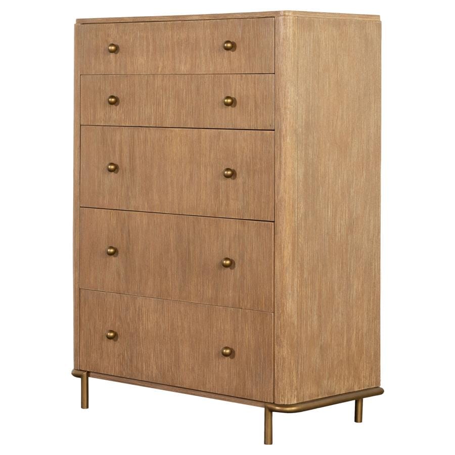 Arini 5-drawer Chest Sand Wash