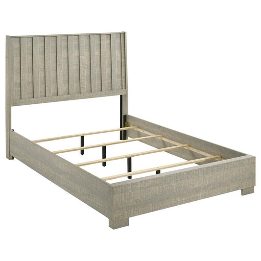 Channing Rectangular Panel Bed Rough Sawn Grey Oak