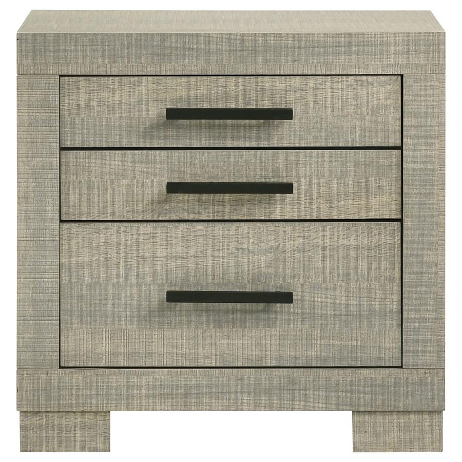 Channing 2-drawer Nightstand Rough Sawn Grey Oak