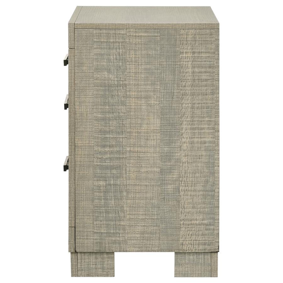 Channing 2-drawer Nightstand Rough Sawn Grey Oak