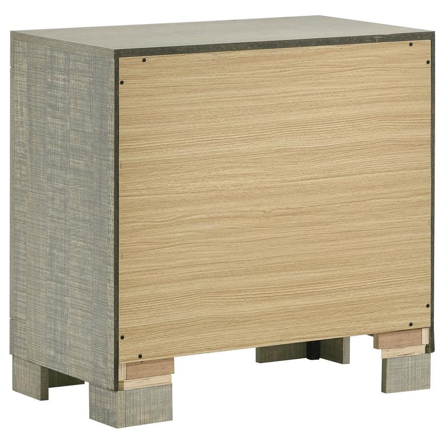 Channing 2-drawer Nightstand Rough Sawn Grey Oak