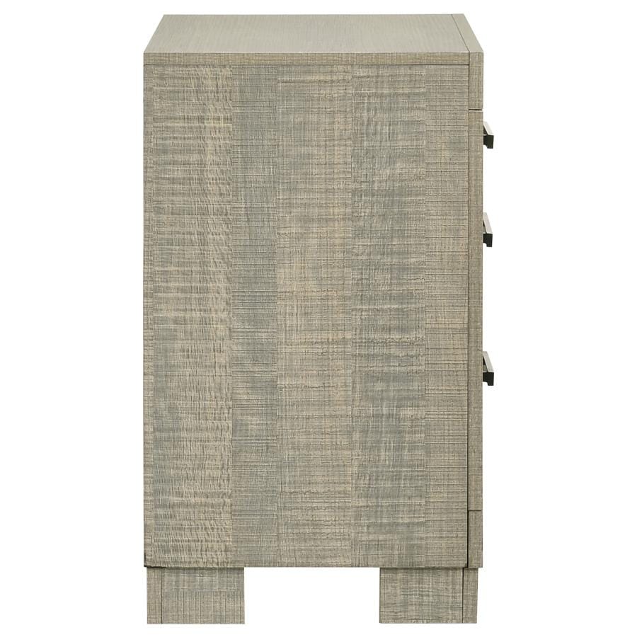 Channing 2-drawer Nightstand Rough Sawn Grey Oak