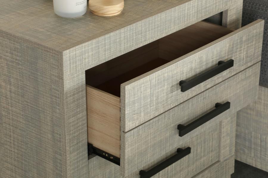 Channing 2-drawer Nightstand Rough Sawn Grey Oak