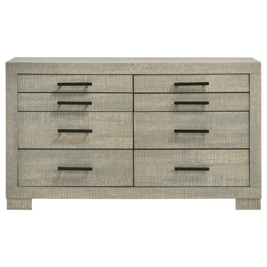 Channing 6-drawer Dresser Rough Sawn Grey Oak