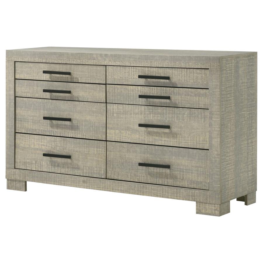 Channing 6-drawer Dresser Rough Sawn Grey Oak