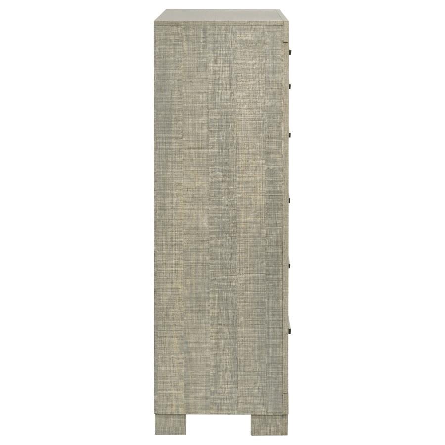 Channing 5-drawer Chest Rough Sawn Grey Oak