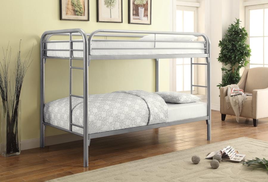 Morgan Twin over Twin Bunk Bed Silver