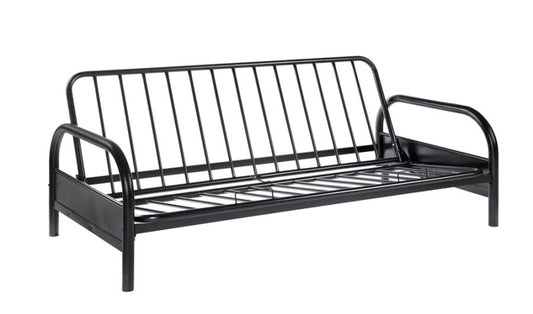 Dean Tufted Futon Glossy Black