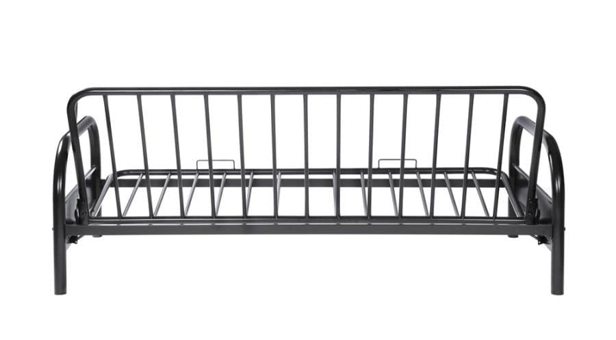 Dean Tufted Futon Glossy Black