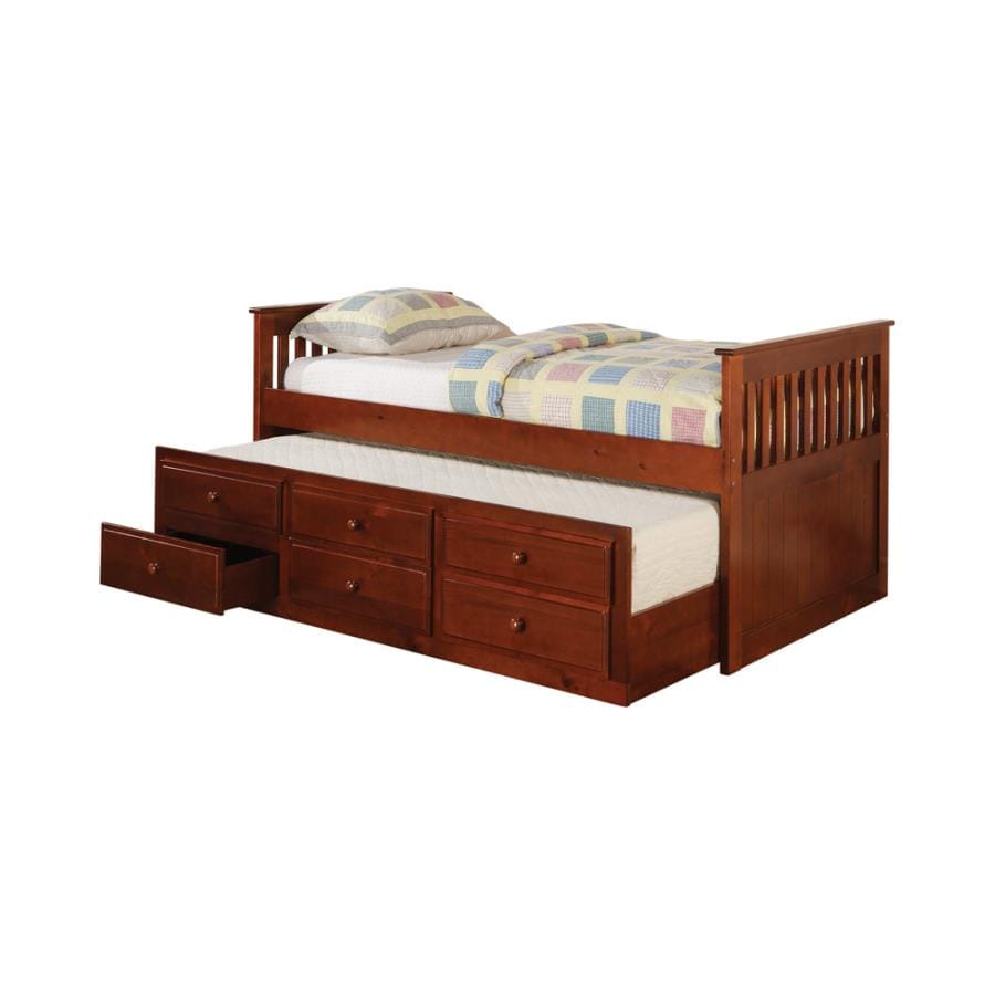 Rochford Twin Captain's Daybed with Storage Trundle Cherry