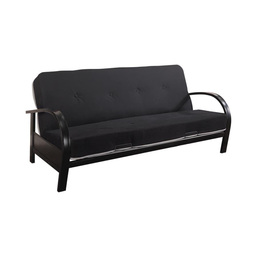 Richie Metal Futon Frame Glossy Black