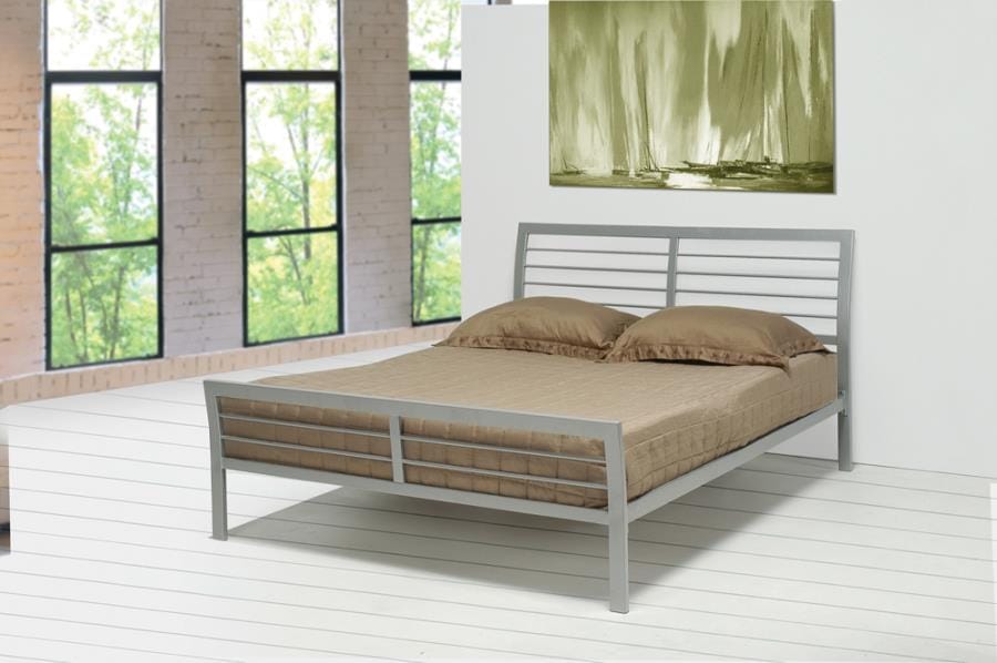 Cooper Full Metal Bed Silver