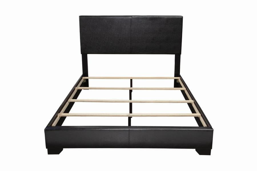 Conner Full Upholstered Panel Bed Black