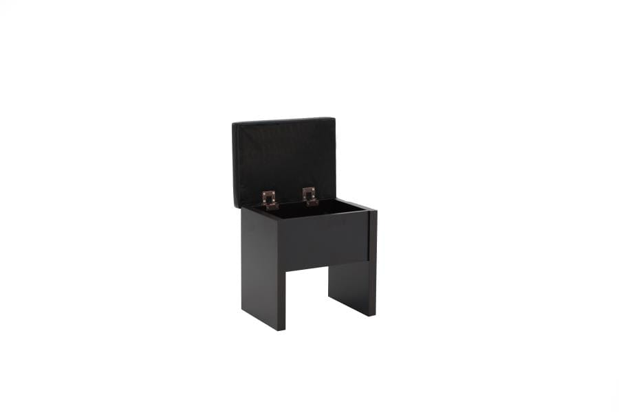 Harvey 2-piece Vanity Set with Lift-Top Stool Cappuccino