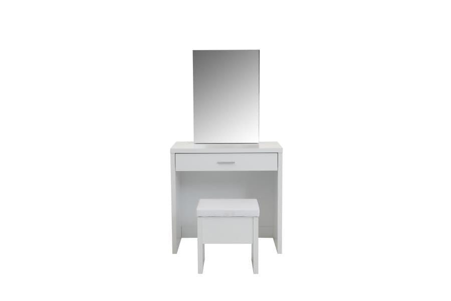 Harvey 2-piece Vanity Set with Lift-Top Stool White