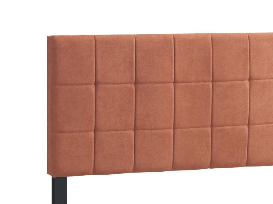 Fairfield Twin Upholstered Panel Bed Orange