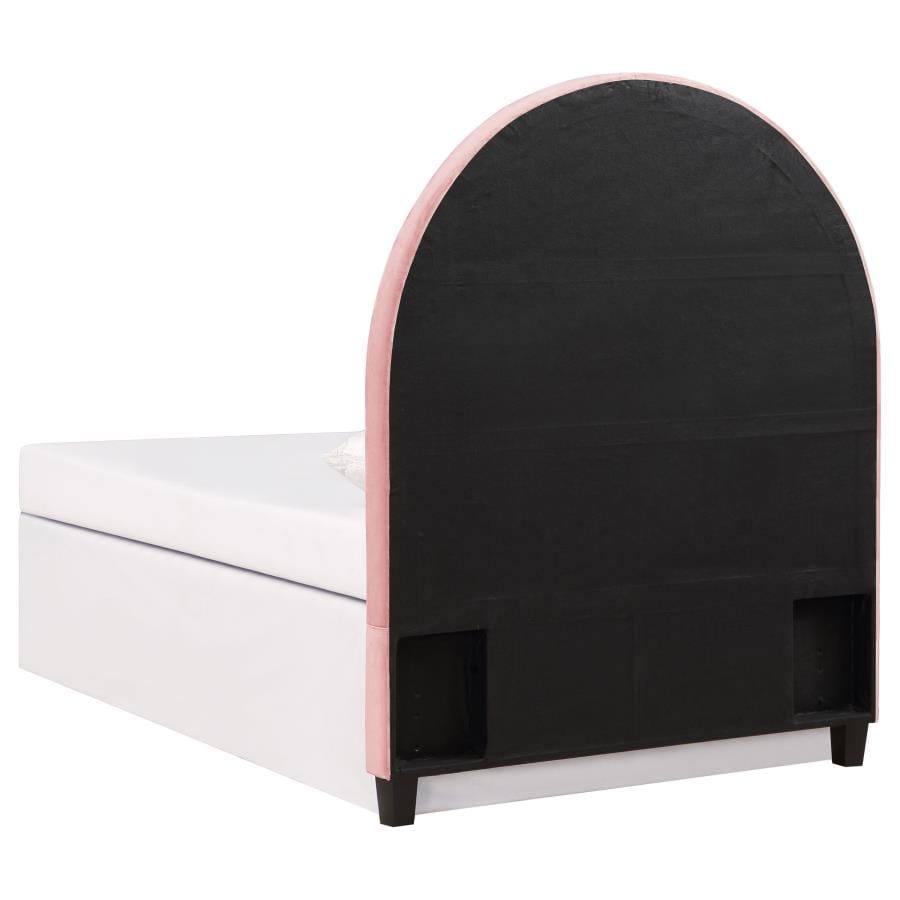 June Upholstered Arched Twin Headboard Blush