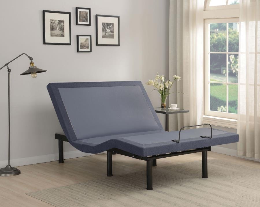 Clara Twin XL Adjustable Bed Base Grey and Black