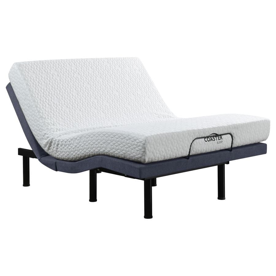 Clara Twin XL Adjustable Bed Base Grey and Black