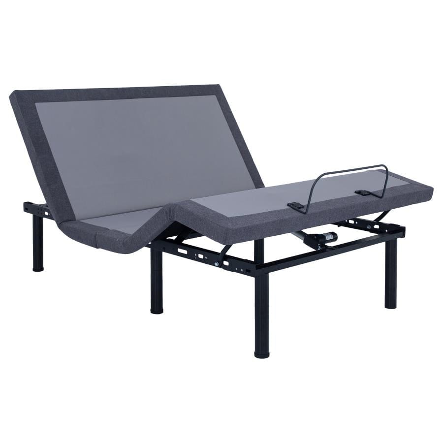 Negan Twin XL Adjustable Bed Base Grey and Black