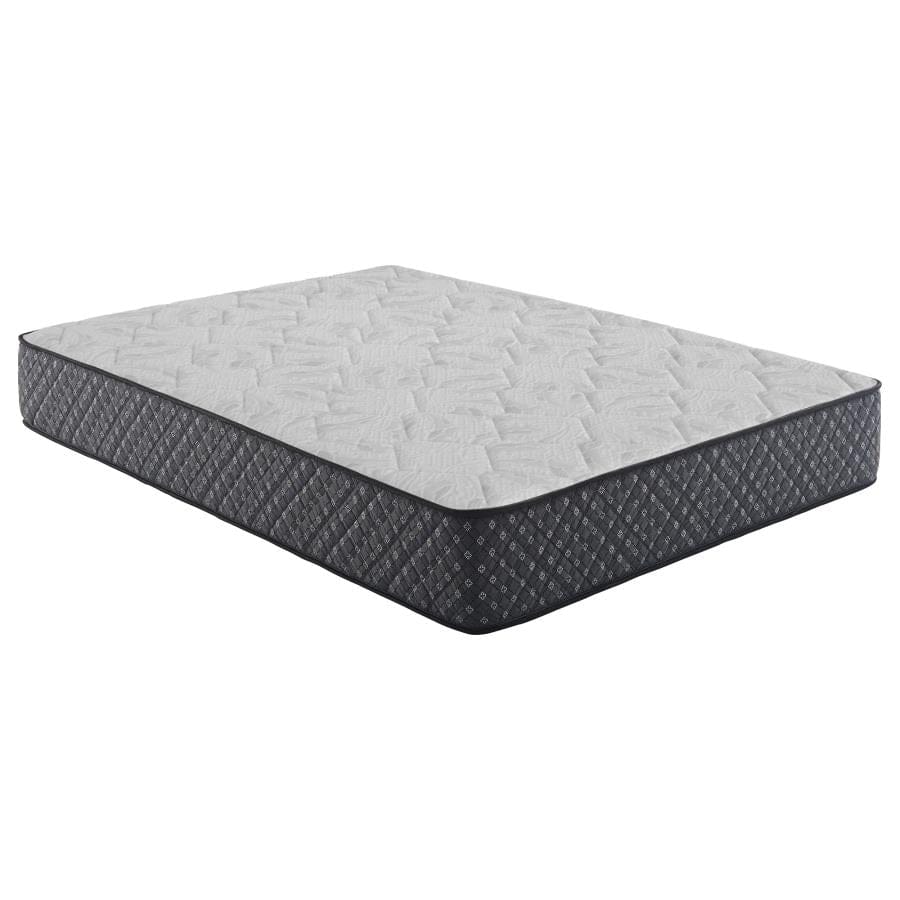 Aspen 12.25" California King Mattress White and Black