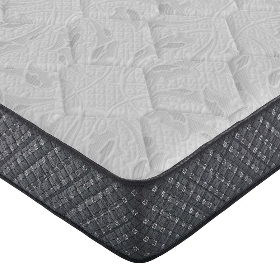 Aspen 12.25" California King Mattress White and Black