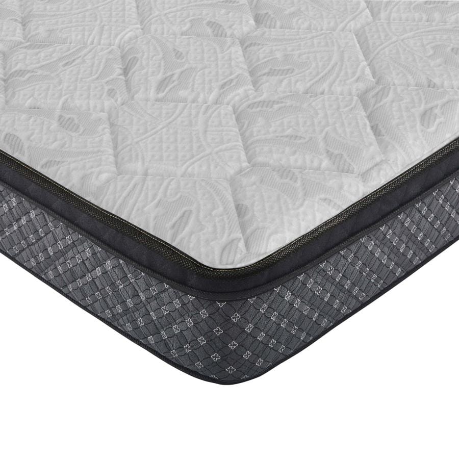 Aspen 12.5" Full Mattress White and Black