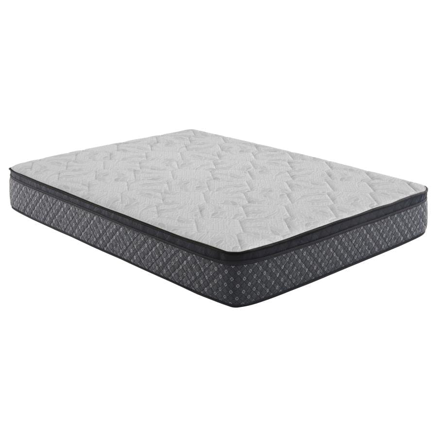 Aspen 12.5" Twin Mattress White and Black