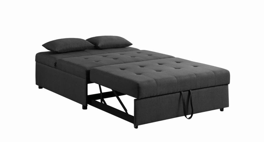 Lance Tufted Upholstered Sleeper Sofa Bed Grey