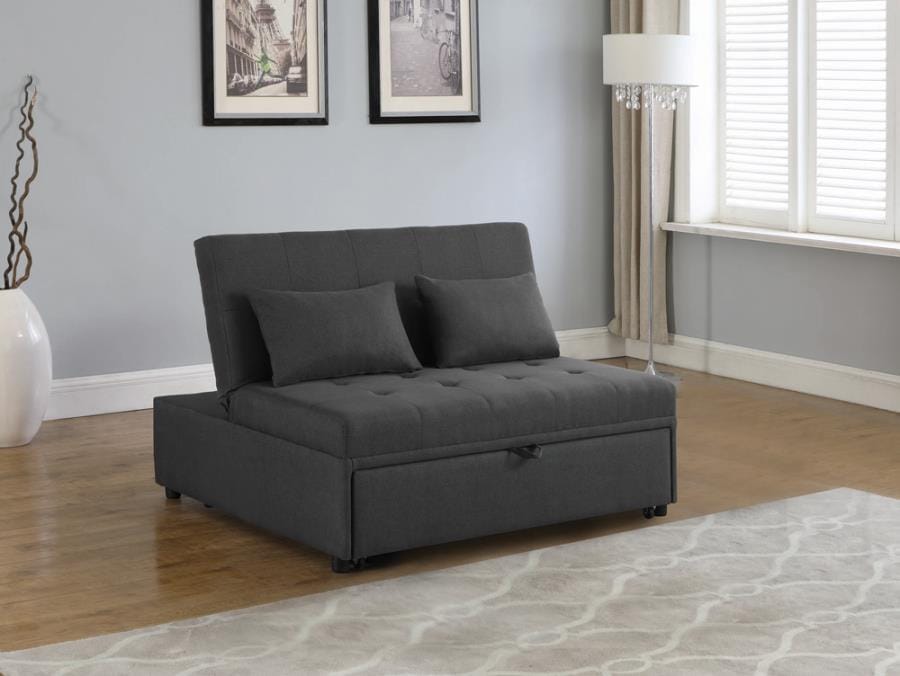 Lance Tufted Upholstered Sleeper Sofa Bed Grey